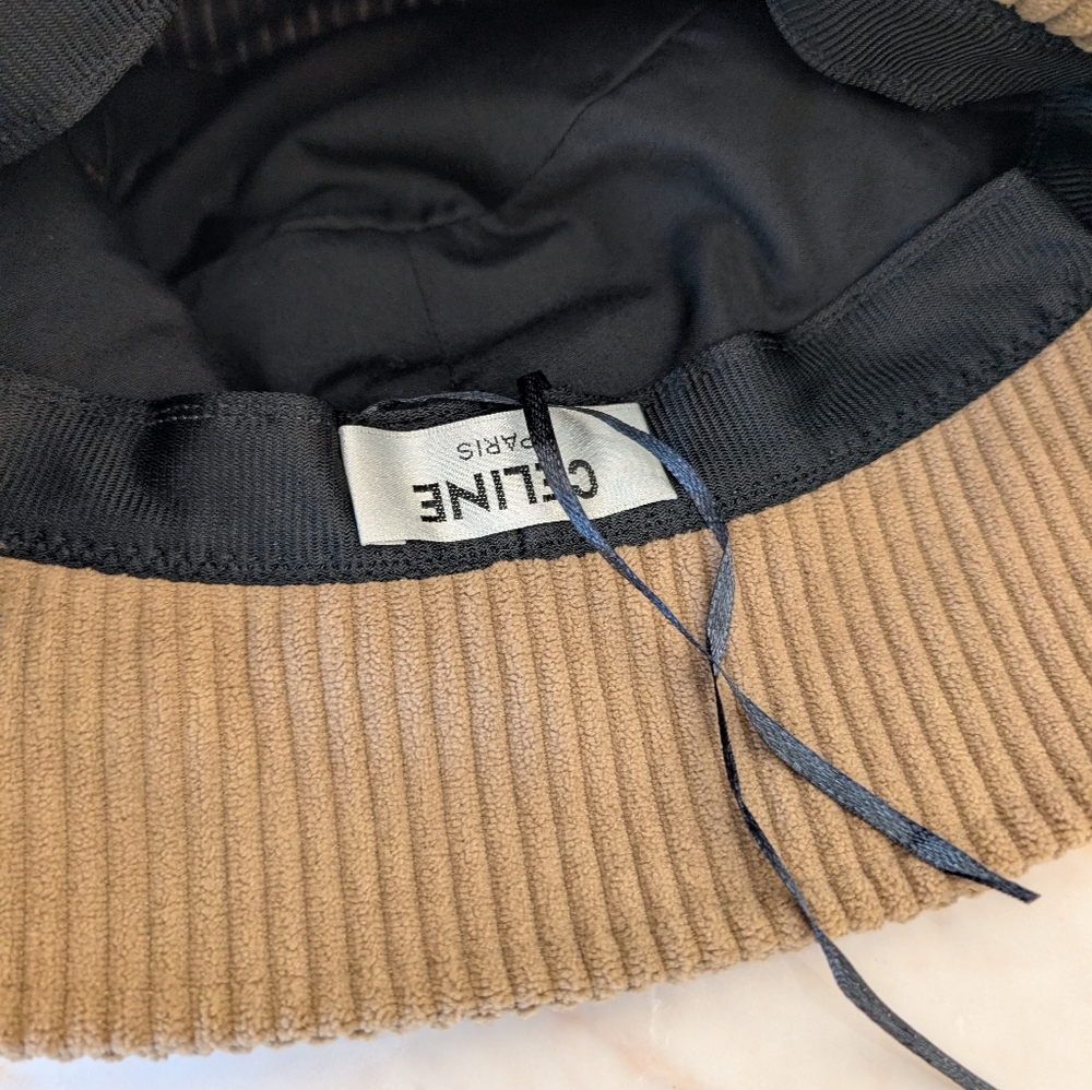 Celine Brown Corduroy Hat - Picture 5 of 7